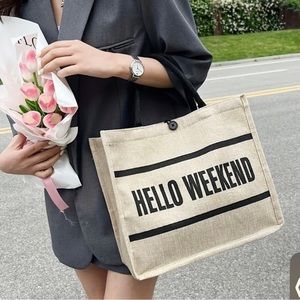 NWOT Hello Weekend Tote